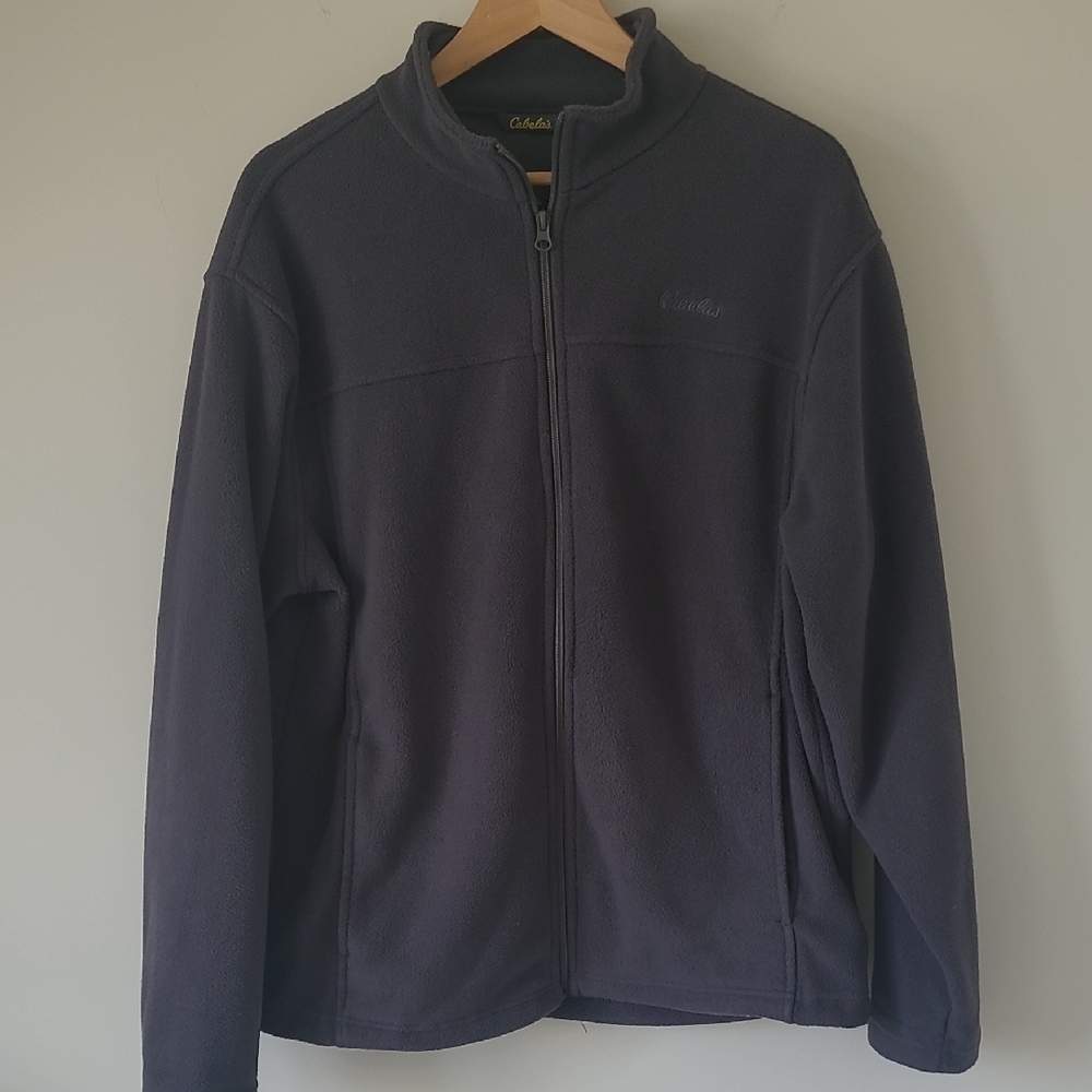 Cabela's Gray Full-Zip Fleece Jacket
